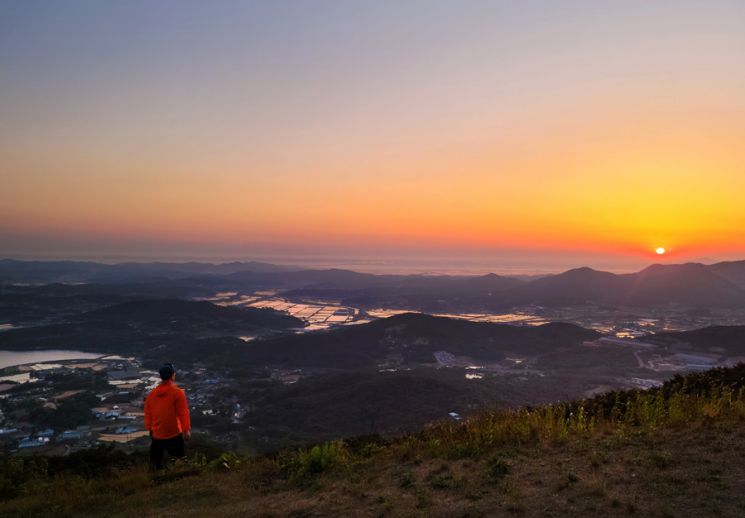 백월산 일몰
