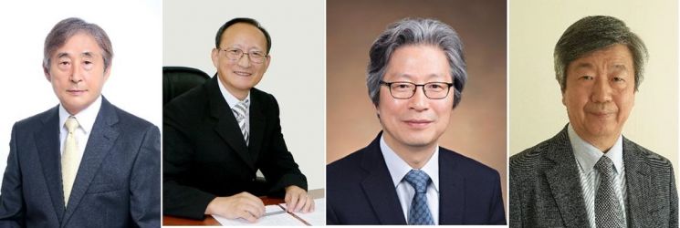 왼쪽부터 정찬섭 연세대 명예교수, 조장옥 서강대 명예교수, 고규영 한국과학기술원 교수, 고희종 서울대 교수