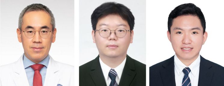 왼쪽부터 연세대 강남세브란스병원 임재열 교수, 이비인후과학교실 윤여준·김동현 연구교수.