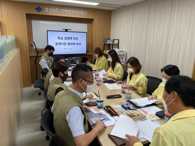 건강한 여름방학을 위한 방역수칙 강조 (지난 12일 학교 감염병 대응 관계기관 협의체 회의 모습).