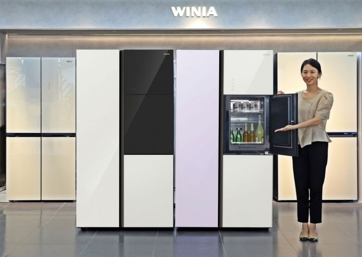 위니아, 802ℓ 양문형 냉장고 출시