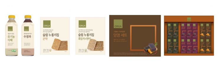 올가홀푸드 프리미엄 전통간식 신제품 5종./사진=올가홀푸드 제공