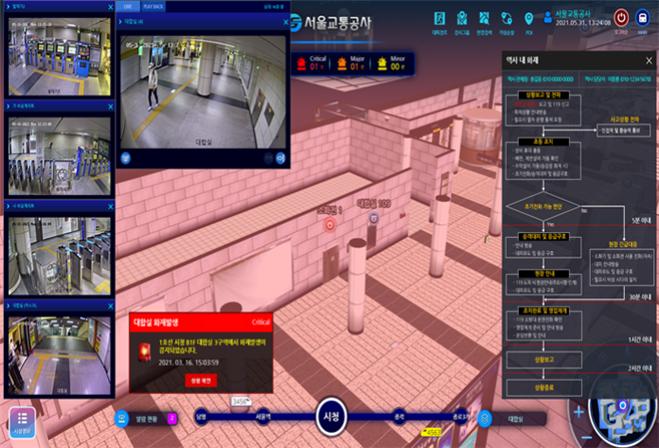 Display Screen in Case of Fire