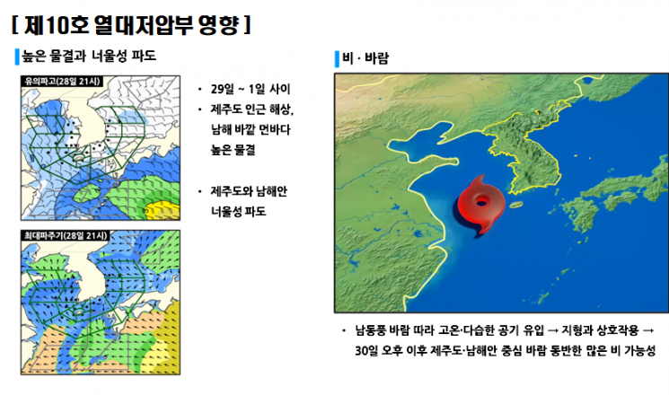 5호 태풍 '송다' 주말 제주·남해안 영향 "30일 오후 강풍·많은 비"