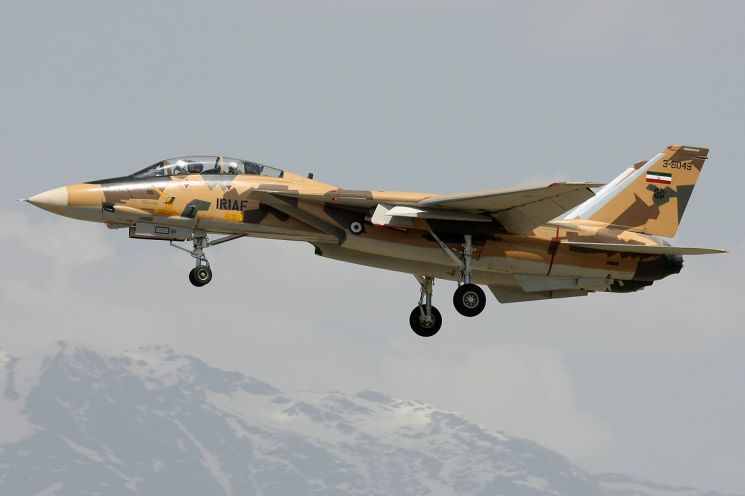 이란 공군이 운용 중인 F-14 전투기의 모습[이미지출처= 이란 공군 홈페이지]