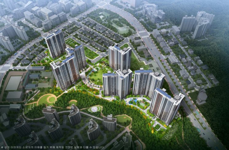 'Jeil Punggyeongchae Wonju Musil' bird's-eye view / Photo by Jeil Construction