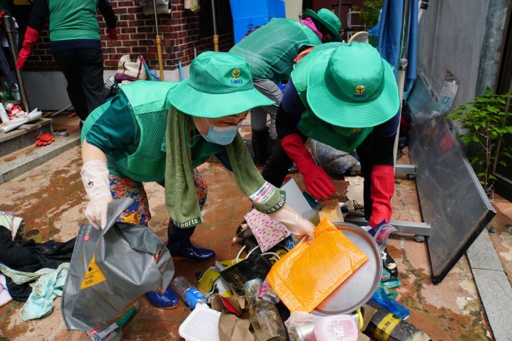 서울시자원봉사센터, 바로봉사단과 서울 곳곳서 수해복구