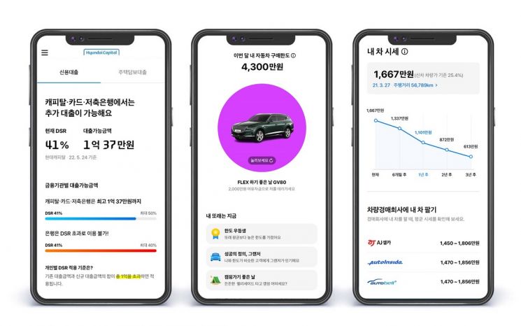 '車 특화 금융정보 플랫폼' 현대캐피탈 애플리케이션 개편