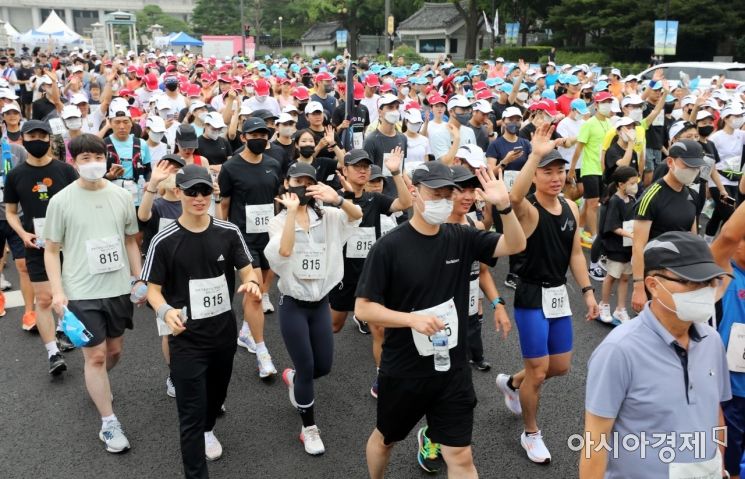 [포토] 광복 77주년 기념 전국민 달리기