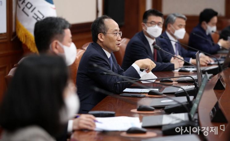 [포토] 국무회의 앞서 발언하는 추경호