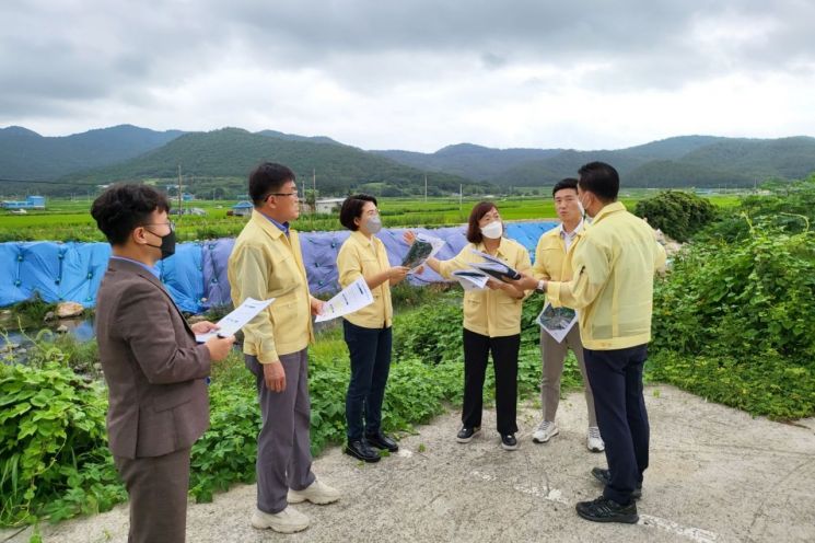 강진군의회, 상습침수지역 재해복구사업현장 긴급 점검