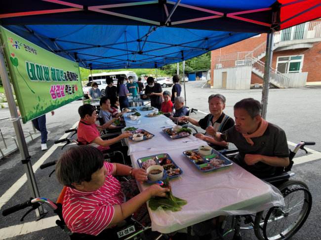 남원 편한세상, 중증 장애인에 식사 제공 ‘훈훈’