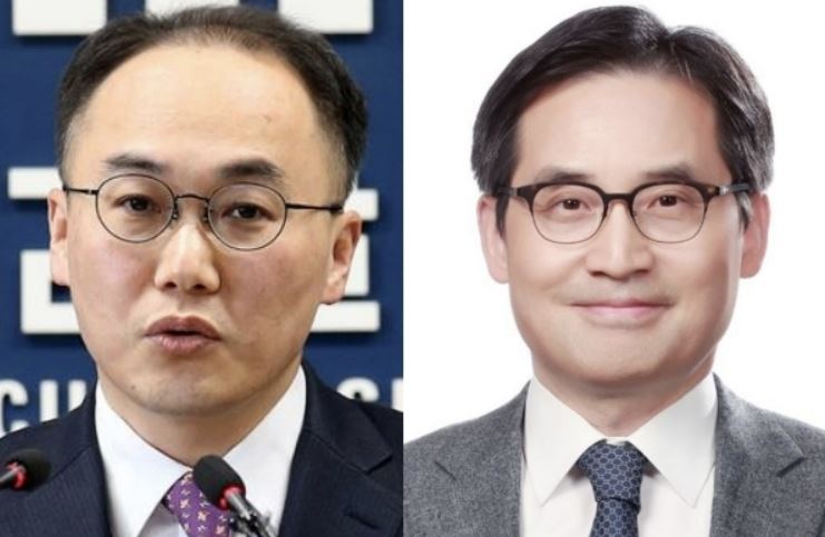 18일 검찰총장 후보자에 내정된 이원석 대검 차장검사(왼쪽)와 공정거래위원장 후보자에 지명된 한기정 서울대 법학전문대학원 교수 /