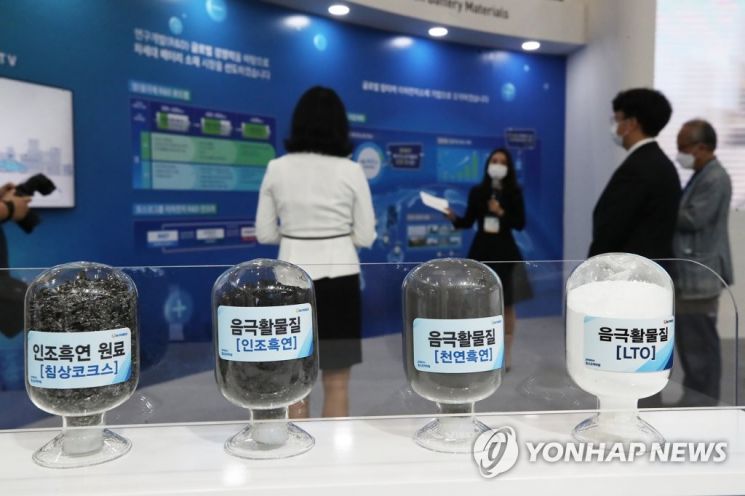 가공된 흑연은 이온리튬 배터리의 음극재 제작에 쓰이는 주 원료다. / 사진=연합뉴스