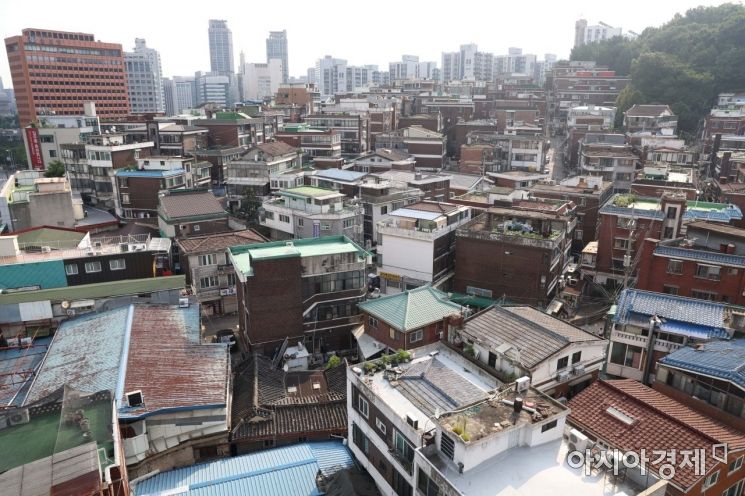 서울 마포구 아현동 일대 재개발 추진 지역