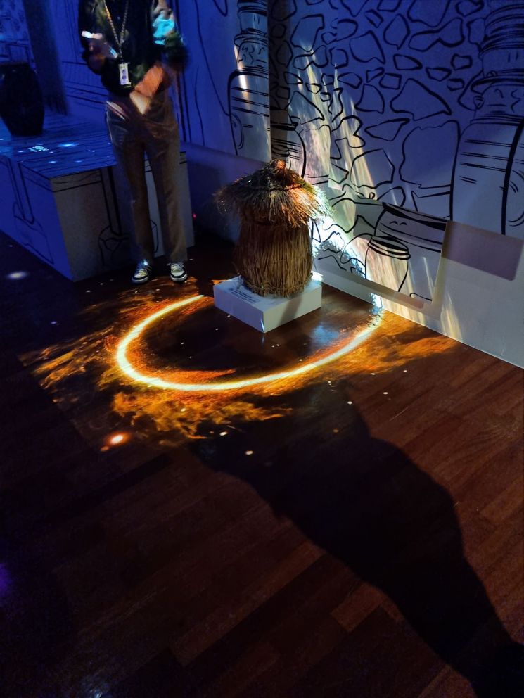 터주신을 터치했을 때 펼쳐지는 영상.