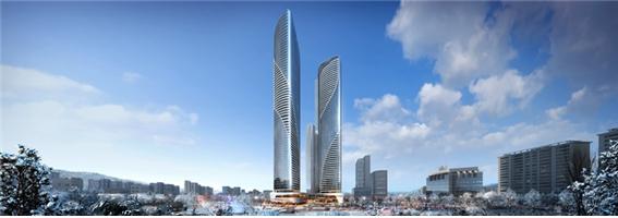 HDC현대산업개발·현대엔지니어링 컨소시엄의 용두1구역6지구 공공재개발 조감도 ＜사진=HDC현대산업개발＞
