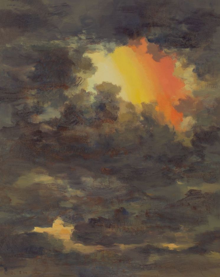 구름 속에 In the Clouds, 2021, 캔버스에 아크릴릭 Acrylic on canvas, 227.5x181.7cm. 사진제공 = 학고재갤러리