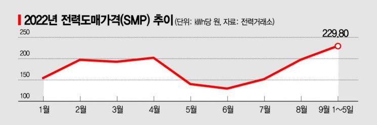 SMP 이달 역대 최고가…한전 적자 30조+α 우려