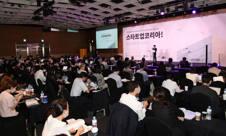 '2022 스타트업코리아' 정책 제안 발표회 현장