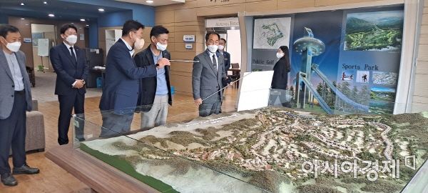 알펜시아 현장 찾은 오승재 강원도개발공사 사장 [강원도개발공사]