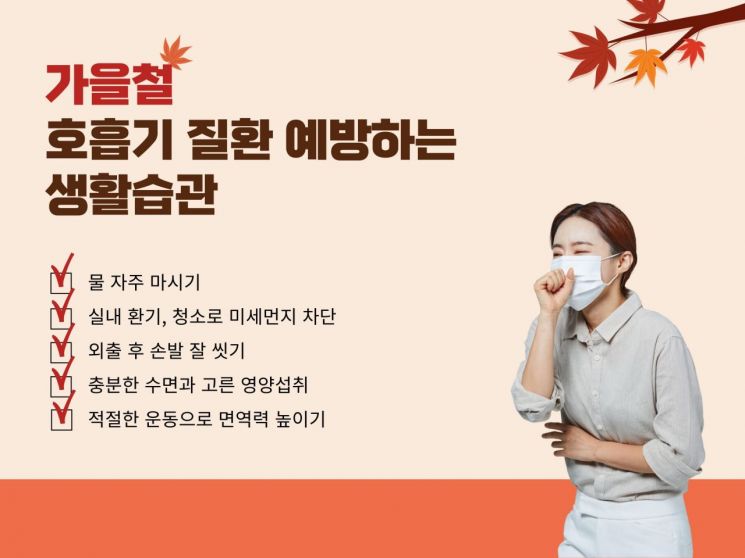 [콕!건강] 낮에는 폭염, 밤에는 쌀쌀한 환절기… 불청객 '호흡기 질환' 예방법