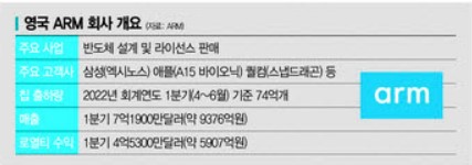 반도체 인기 매물 ARM...인수가 매력적이지 않은 이유(종합)