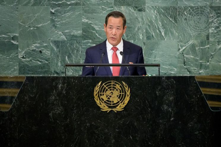 北유엔대사 "핵무력 법제화는 美때문...유엔 제재 인정안해"