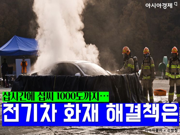 '배터리 열폭주'로 1000도까지…전기차 화재 대응법은?