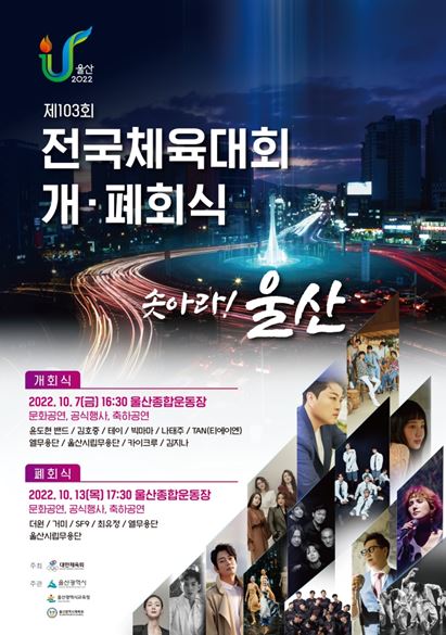 “솟아라! 울산”… 제103회 전국체육대회 개회식