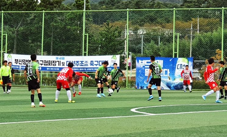 제41회 대선주조배 축구대회 모습.