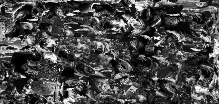 윤여선, IN Between, 2022, digital painting, 225x120cm. 사진제공 = 학고재 아트센터