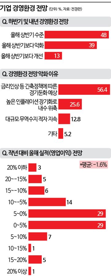 [1000대 기업 긴급설문]올해 경영목표 미달 기업 수두룩