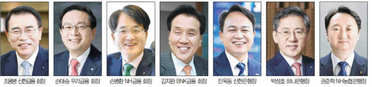 내년봄 금융권 이사 70% '임기 끝'…연임 걸린 금융권 수장은?