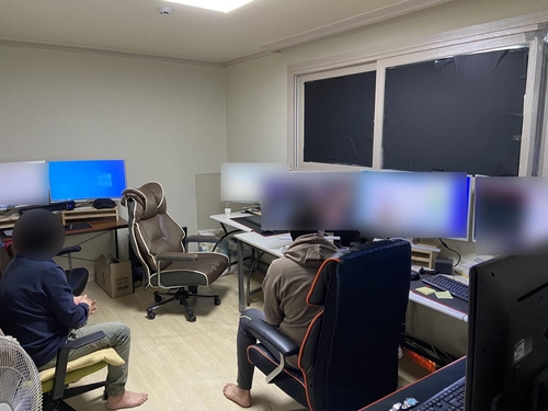 적발된 불법 성인 PC방. 사진=연합뉴스