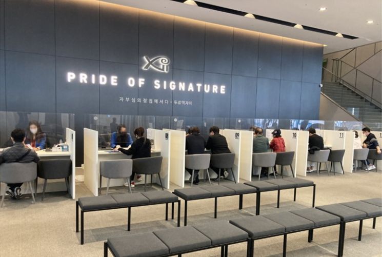 [Buyers proceeding with the formal contract (Provided by Duryu Station Xi Sales Office)]