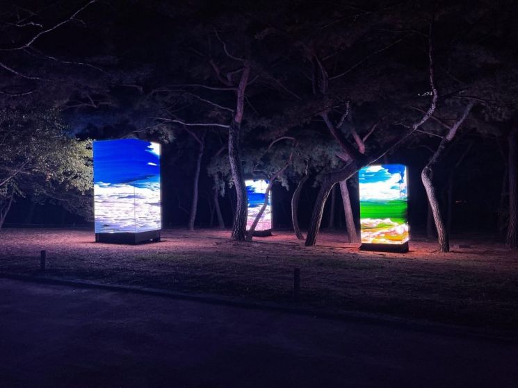 창경궁에서 만나는 LED '일월오봉도'