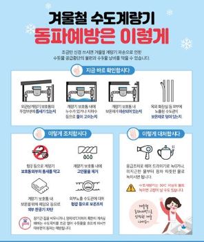 울산시, ‘겨울철 수도계량기 동파 예방대책’ 추진