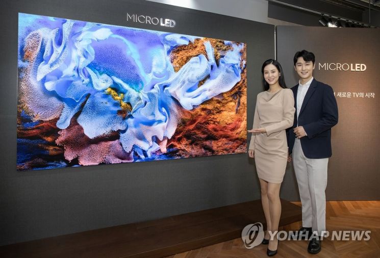 삼성의 110형 마이크로 LED TV / 사진=연합뉴스