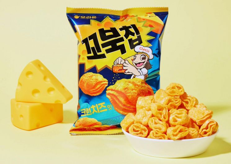 "진한 체다치즈 풍미" 오리온, '꼬북칩 크런치즈맛' 출시