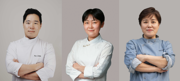 김지훈 파티시에, 황혜진 베이커, 백승도 베이커(왼쪽부터).