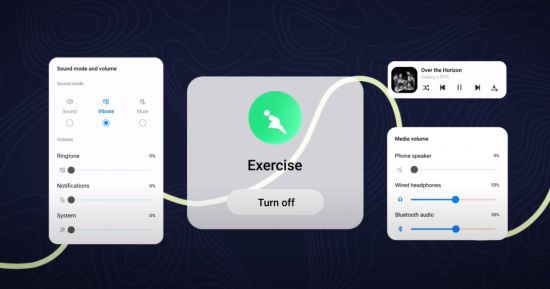 'One UI 5'의 '모드 및 루틴' 기능 이미지. 사진제공=삼성전자