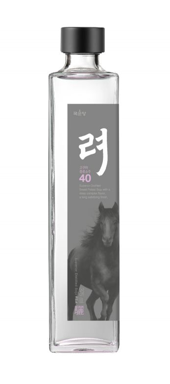 국순당, '고구마증류소주 려(驪) 40'./사진=국순당 제공