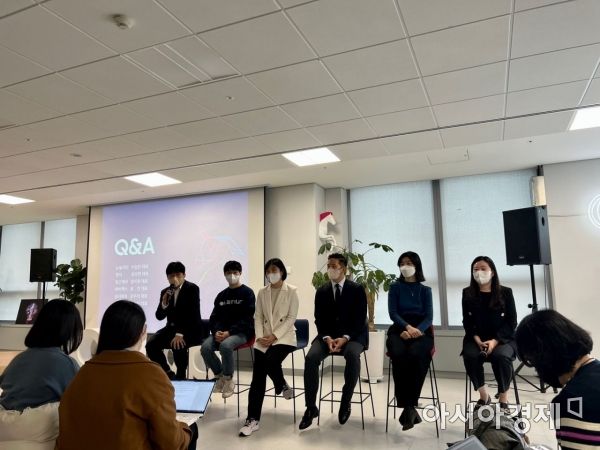 C랩 아웃사이드 4기 주요 스타트업들이 발표하는 모습. [사진=한예주 기자]