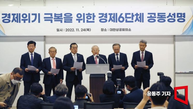 “노조법 개정 반대” 경제6단체 공동 성명 발표