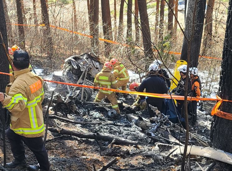 산불 계도 중 ‘헬기 추락’… 5명 사망 확인