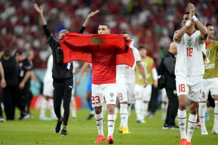 FIFA 랭킹 22위 모로코, 2위 벨기에 따돌렸다