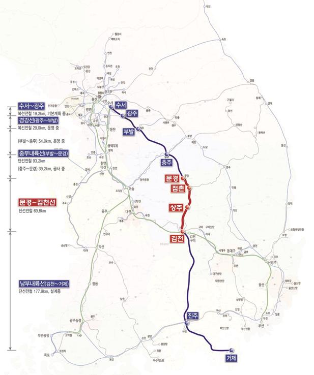 문경·상주에서 서울까지 1시간대…문경~김천 철도 예타 통과