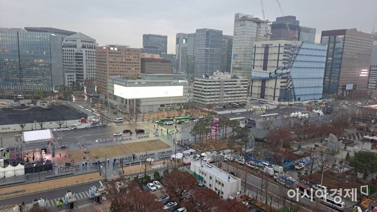 [포토] 거리응원 앞둔 광화문광장