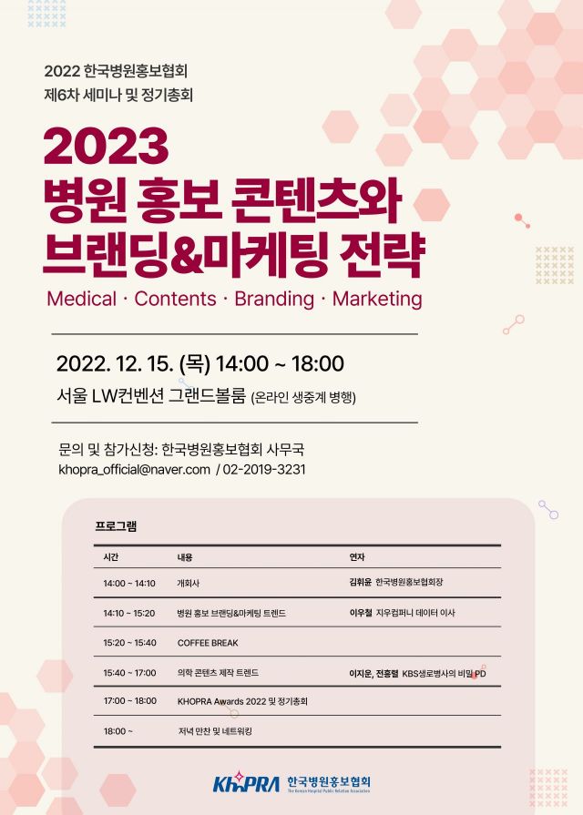 한국병원홍보협회, 새해 병원 브랜딩·마케팅 전략 살핀다